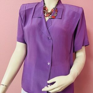 Silk Studio by Claude Bennett vintage woman’s top